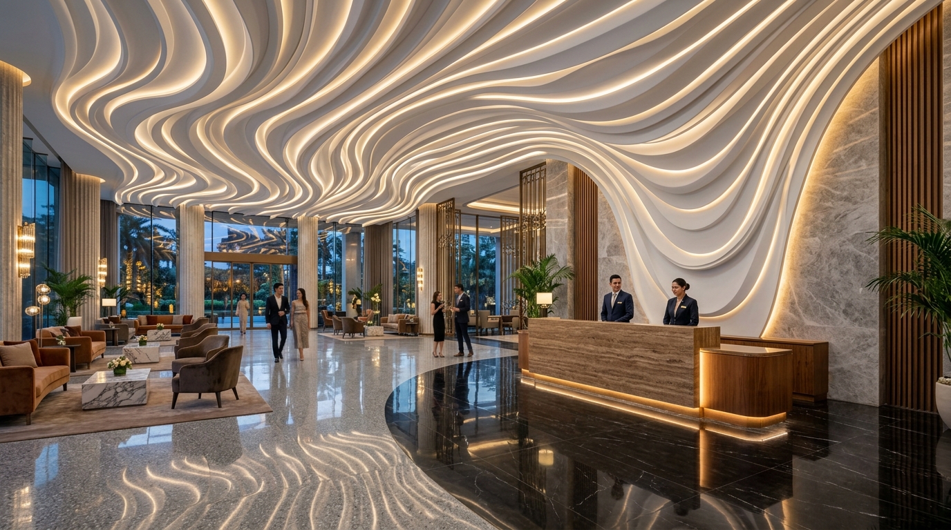 3D Curved & Parametric Spatial Ceilings